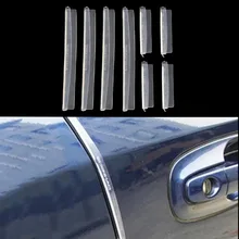 8pcs/set Car SUV Side Door Edge Protector Protective Strip Scrape Guard Bumper Guards Handle Cover Black White Transparent