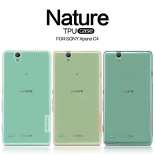 Nillkin Природа Серии Прозрачный Мягкий Чехол Тпу Для Sony Xperia C4 E5303 E5306 E5353 Ясно Задняя Крышка для Sony C4 Силиконовые Чехлы