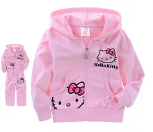 2016 Mode Ensemble Occasionnel pour Fille Bébé Enfants Tenues Hello Kitty Costume T-shirt Shorts Filles Enfants Vêtements Vetement Fille Ropa
