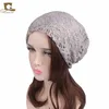 NEW lady luxury sequined flower slouchy Baggy Hat  Beanie Skull Wraps Wrinkle Cap ► Photo 3/6