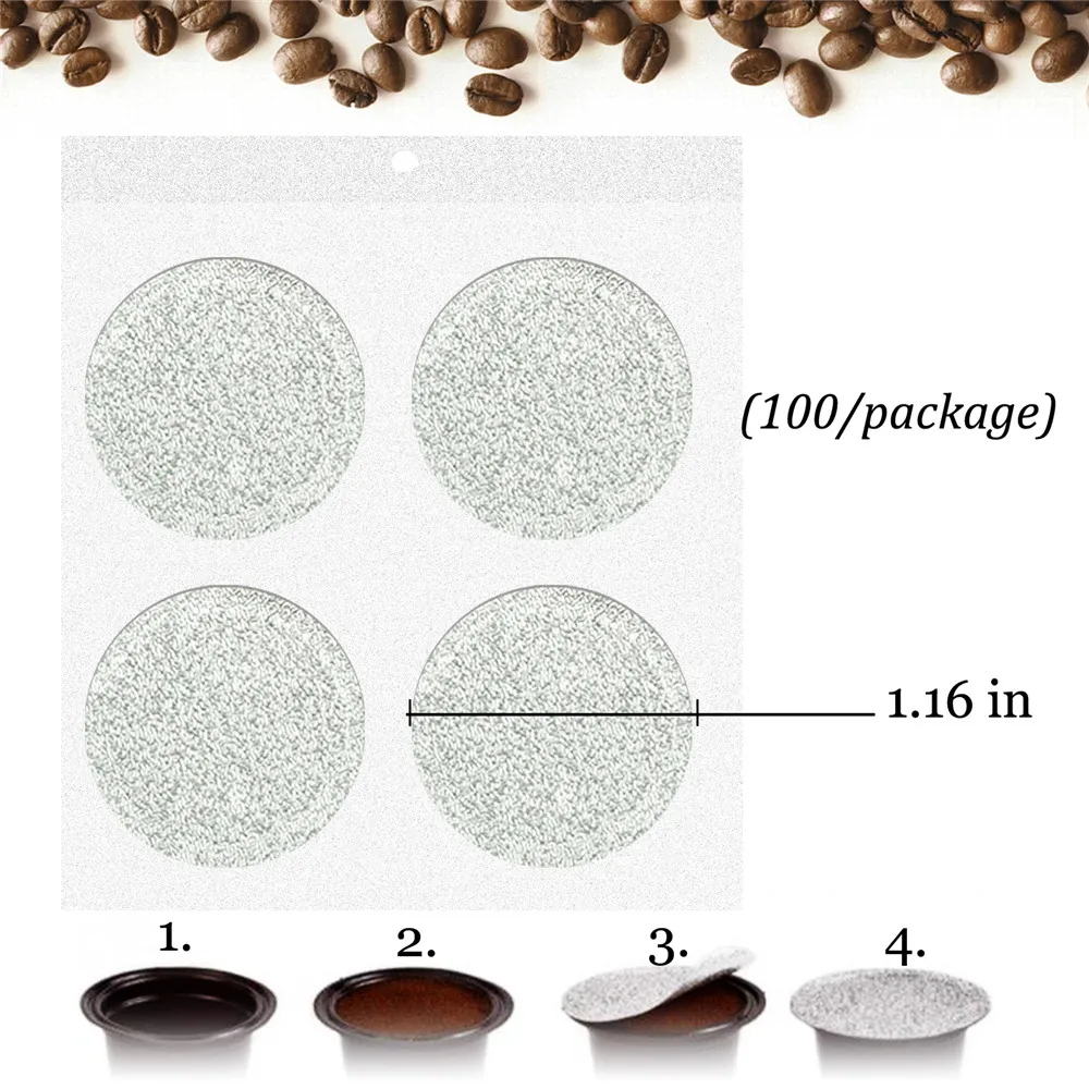 Nespresso капсулы Стикеры Фольга крышки для заправки Кофе самоклеющиеся Бумага