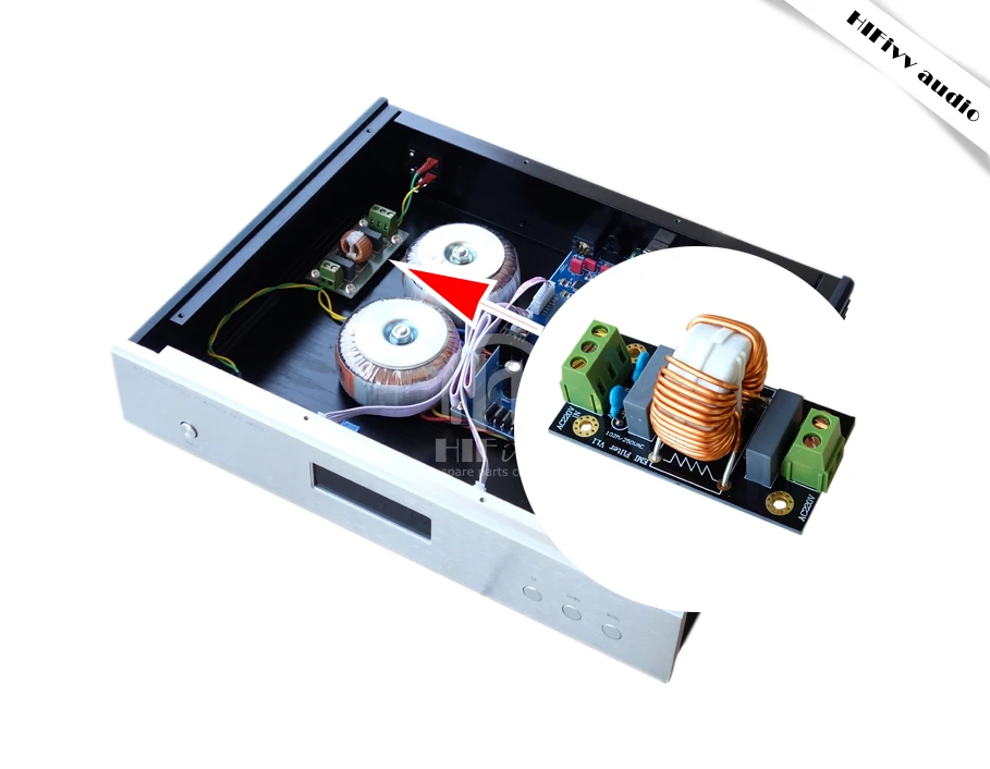 HIFivv аудио силовой фильтр плата 18A EMI усилитель мощности Декодер Усилитель
