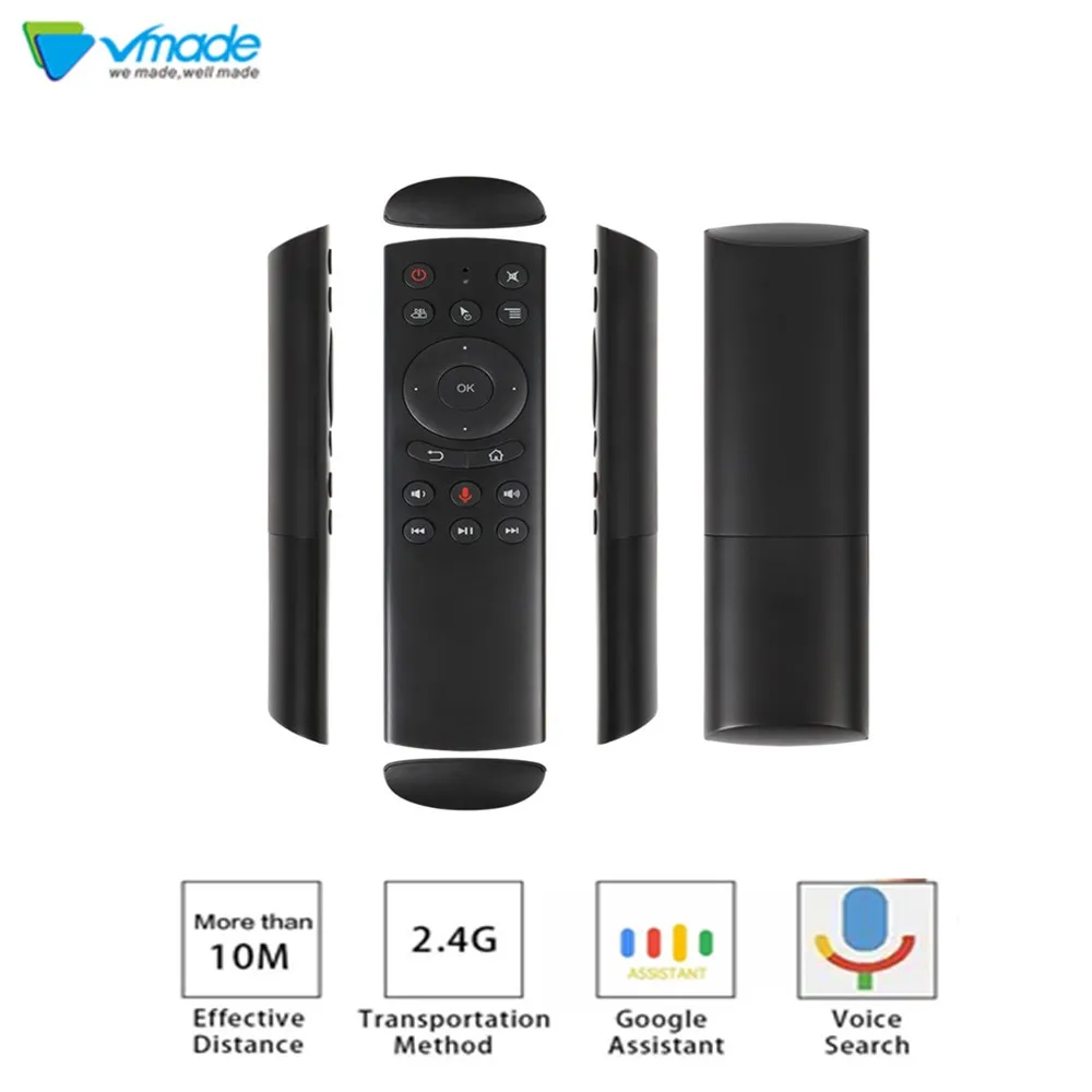 

Vmade G20 Voice Air Mouse 2.4G Wireless Google TV For Android Set-Top Box IPTV Youtube Netflix IR TV Remote Control