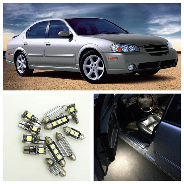 13pcs White Car Led Light Bulbs Interior Package Kit For 2000 2003 13pcs White Car Led Light Bulbs Interior Package Kit For 2000 2003 Nissan Maxima Map Dome Step Courtesy License Plate Lamp