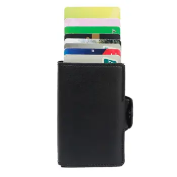 

THINKTHENDO Aluminum Alloy RFID Business Credit Card Holder Women Men Money Wallet Clip Cash Holder Purse Men Card Holder