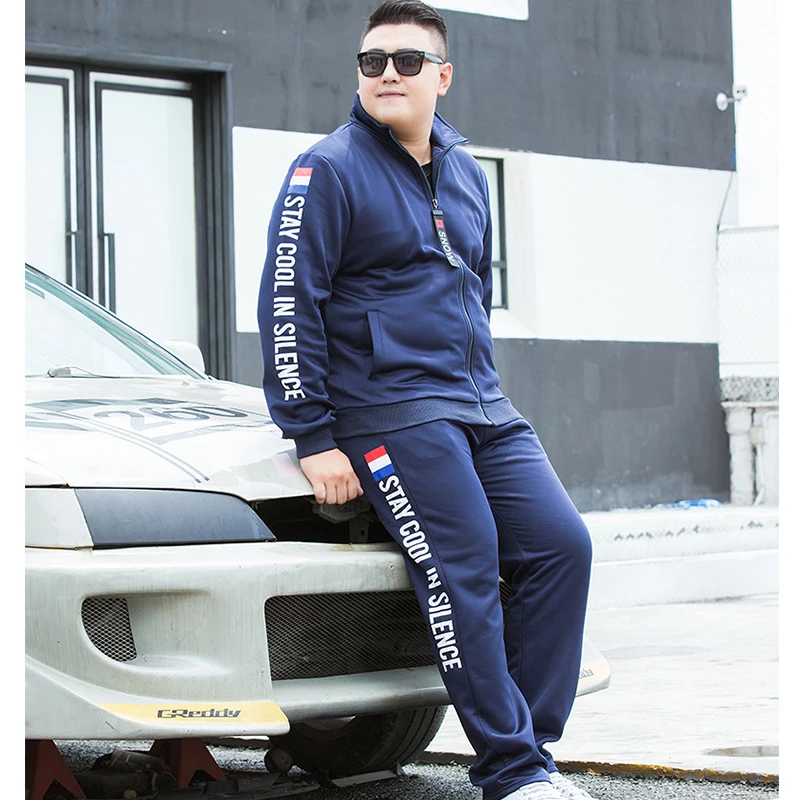 M-9XL Tracksuit Set Men Autumn Spring Sportwear Men Jacket +Pants 2 Piece Sets Sweat Suit Sweatshirts Plus Size 2019 New M-9XL Tracksuit Set Men Autumn Spring Sportwear Men Jacket +Pants 2 Piece Sets Sweat Suit Sweatshirts Plus Size 2019 New