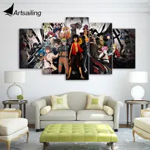 ArtSailing 5 шт. Холст Искусство HD печать Аниме персонажи коллекция картины для гостиной Декор стены UP-1829B
