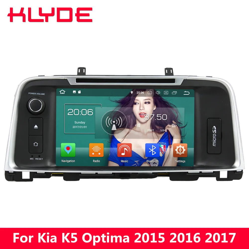 

KLYDE 8" Octa Core PX5 4G WIFI Android 8 4GB RAM 32GB ROM Car DVD Multimedia Player Radio For Kia K5 Optima 2015 2016 2017 2018
