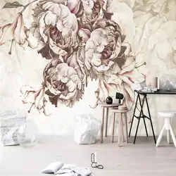 Ручная роспись розы цветы фон стены Профессионально Производство обои фрески на заказ плакат фото стена