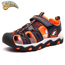 Dinoskulls/летние пляжные сандалии для мальчиков, Детская летняя обувь для подростков, сандалии Enfant, легкие мягкие сандалии, Garcon, размер 31-36