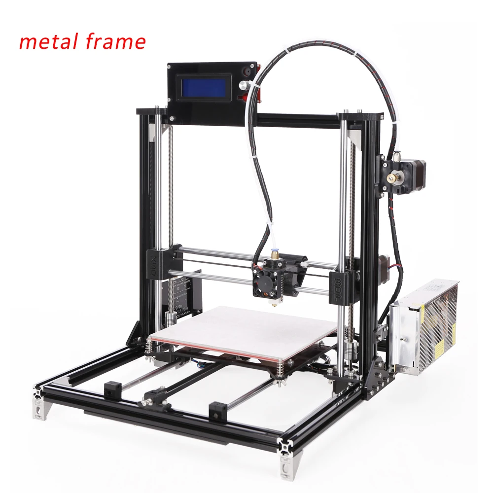  2016 New Aluminum structure desktop big size reprap prusa i3 3d printer kits fast shipping 