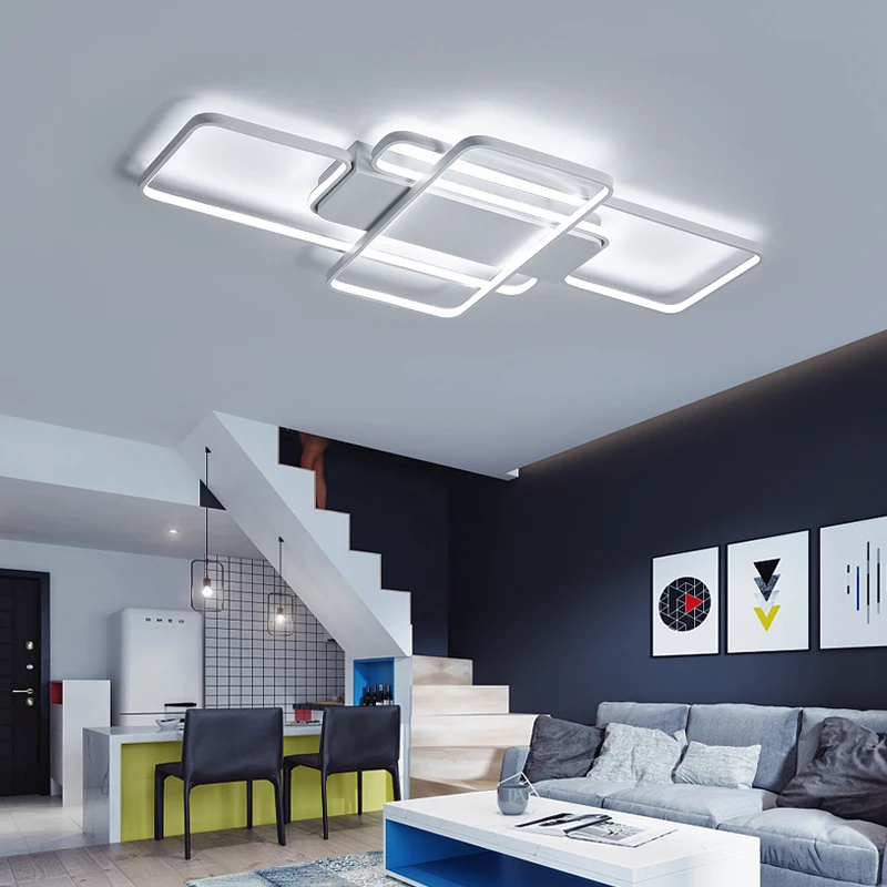 

CUICAN NEW Rectangle Modern LED Ceiling Light for Living Room Bedroom Iluminacion AC85-265V Surface Mount Ceiling Fixture