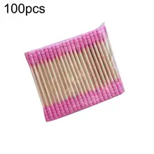 100 шт двойной головы одноразовый макияж ватный тампон Косметика Чистый Макияж