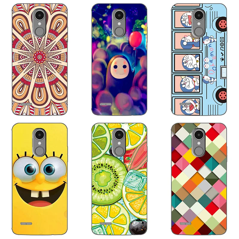 For LG K8 2017 hard Plastic Case Cover phone shell printing X240 X240k X240F M200N Painted Flower Cases |