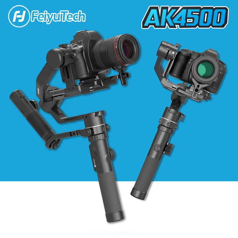 

Original Feiyutech AK4500 3-Axis Handheld Gimbal for Sony Panasonic Canon Nikon DSLR Camera Stabilizer Kit 4.6KG Payload AK4500