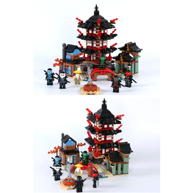 Blocos 2017 templo ninja 737 + Modelo Número : Compatible Legoing Ninjagoes