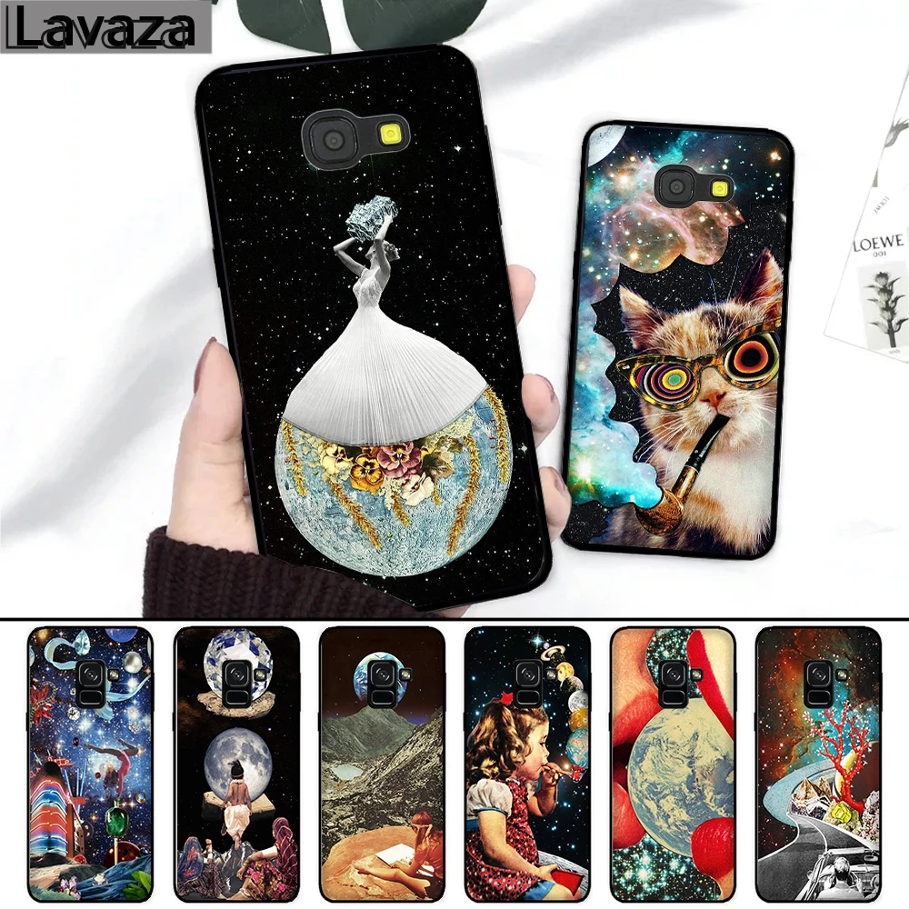 

Lavaza Trippy Art aesthetic Space Silicone Case for Samsung A3 A5 A6 Plus A7 A8 A9 A10 A30 A40 A50 A70 J6 2018 A10S A30S A50S