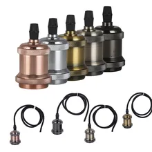 Лампа с шестью цветами, E26 E27, лампа, алюминиевый светильник, розетка, промышленная фурнитура, держатель лампы