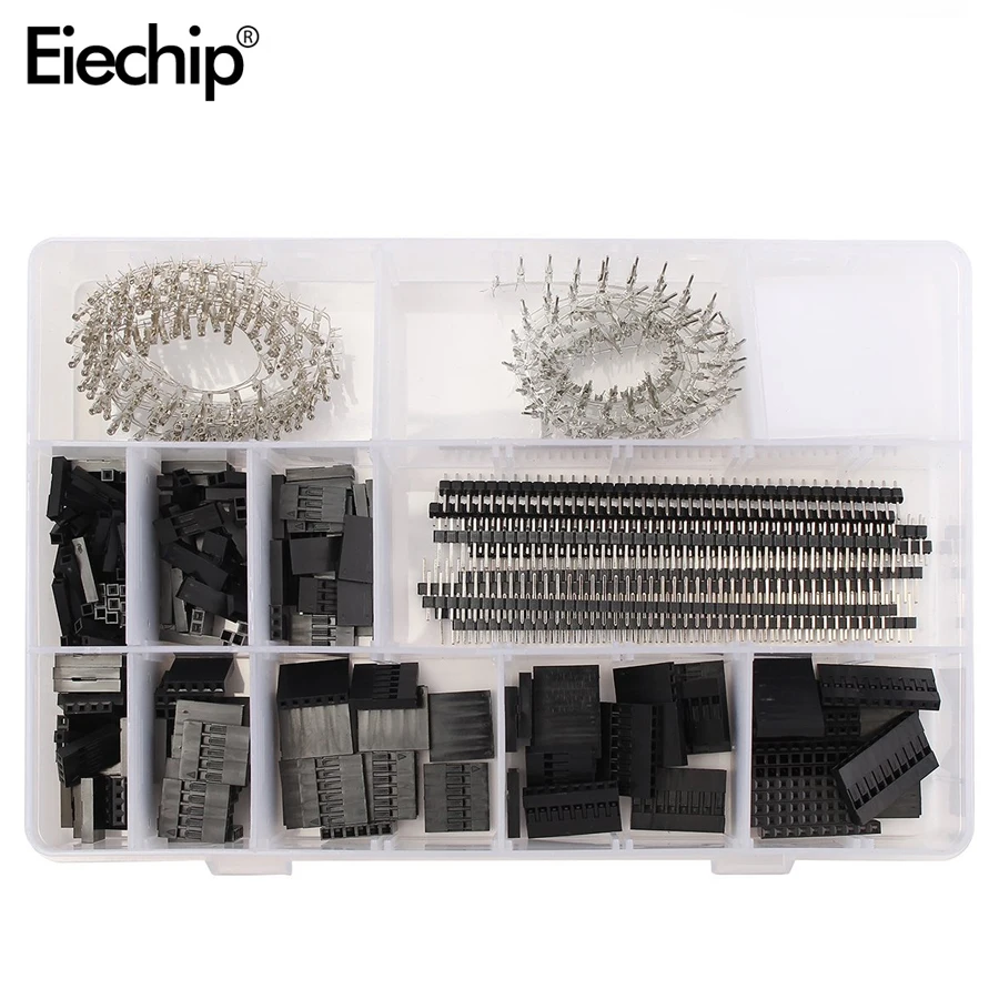 

525pcs/set Dupont Wire Jumper Pin Header Connector Housing Kit Male Crimp Pin+Female Pin Connector Terminal Pitch diy electronic