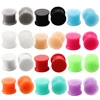 2 piezas del oído de silicona túnel Flexible Hider tapones Piercing colores mezclados doble Flare Ear Plug Expander Camilla joyería del cuerpo ► Foto 1/6