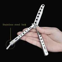 Складной нож из нержавеющей стали s Balisong тренировочный нож бабочка стиль тупое лезвие нож cs go инструменты для подарка
