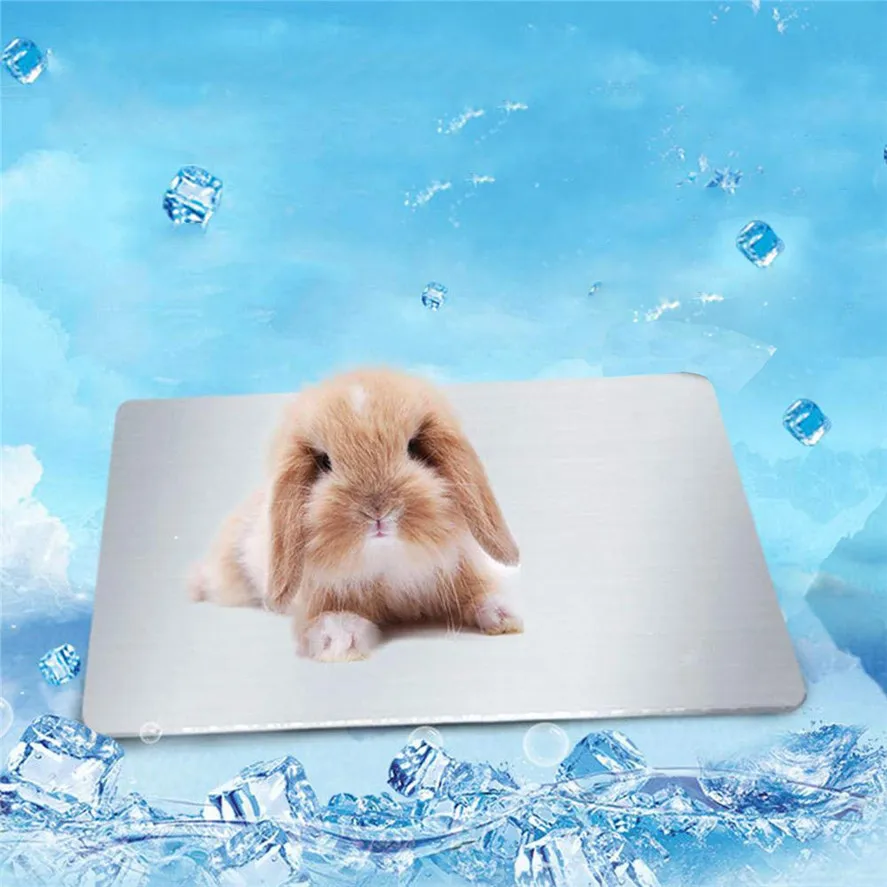 New Pet Cooling Mat For Cat Small Dogs 1PC Animal Pad Hamster Cool Plate Ice Bed Chiller Heat Dissipation 0705#30 | Дом и сад