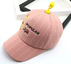 2019 новый стиль популярный утка Бейсбол кепки хип-хоп бейсболка с возможностью регулировки размера шапки для детей 018