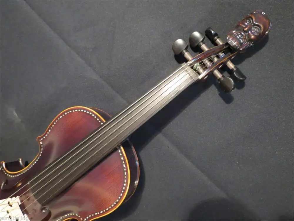 

Strad style SONG Brand maestro carving scroll 5 strings Nice violin 4/4#8382