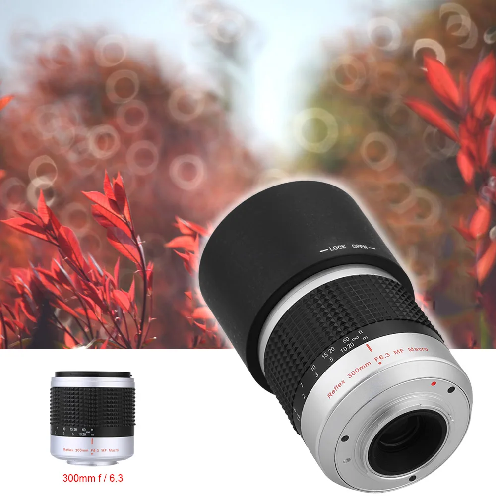 Kelda 300mm F6.3 Super Telephoto Mirror Lens For Nikon Mirrorless Camera Camera Drones