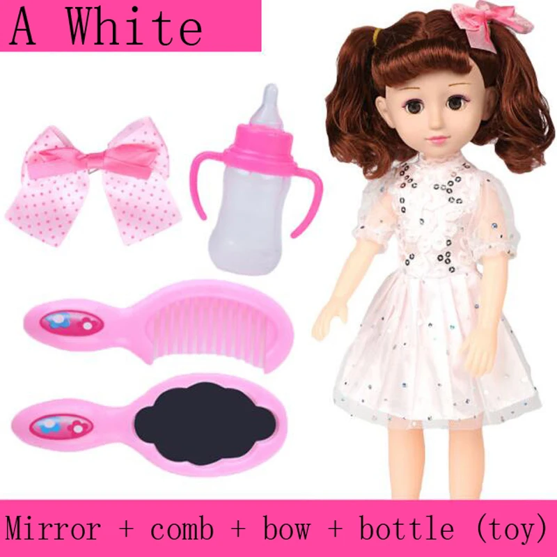 Новая говорящая кукла девочка принцесса детская игрушка dressup моделирование подарок на день рождения игрушки около 41 см