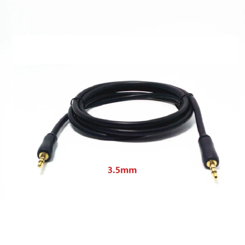 

Gold plated 3.5 mm audio line male to male plug High block audio and video cables Portable multi-function audio adapter plug