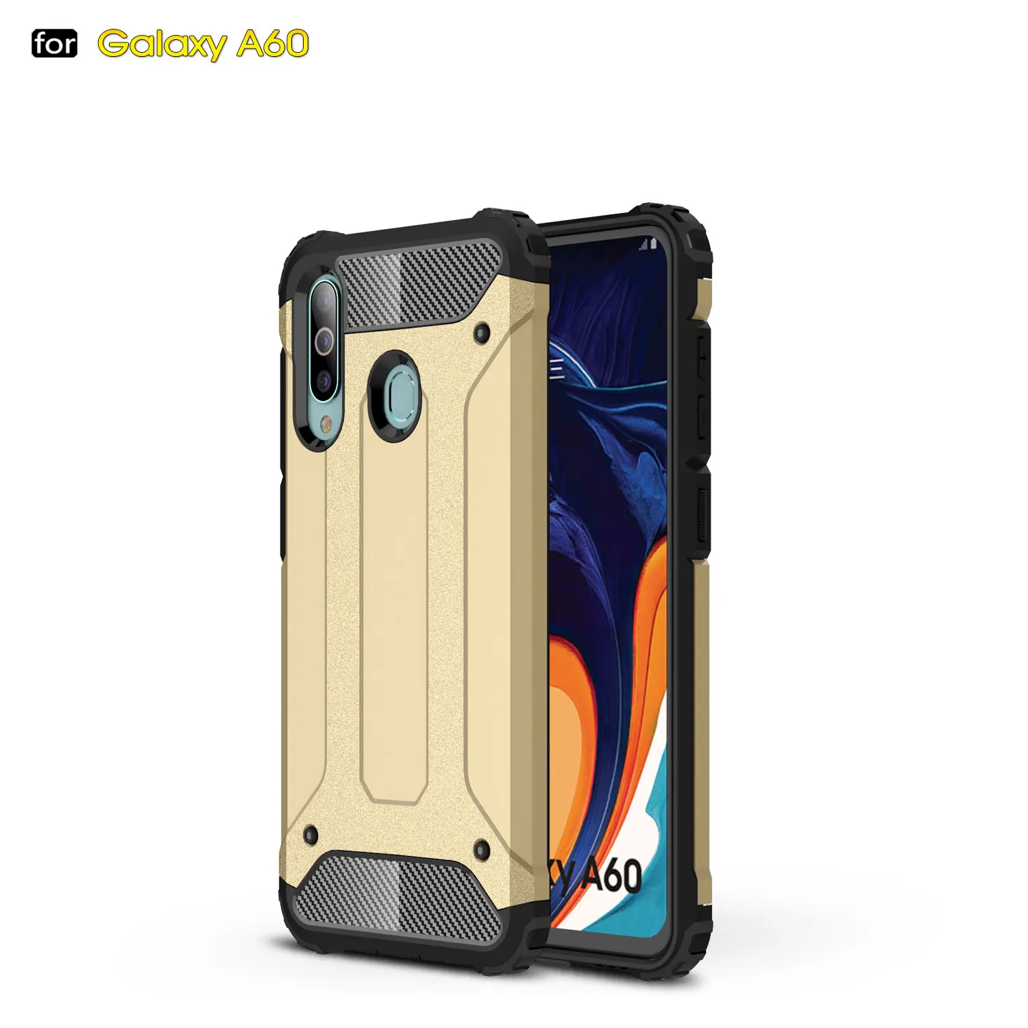 For Samsung Galaxy A60 Case For Galaxy A30 A40 A50 A60 A70 Silicone Rubber Armor Hard Phone Cover Case For Samsung Galaxy A60