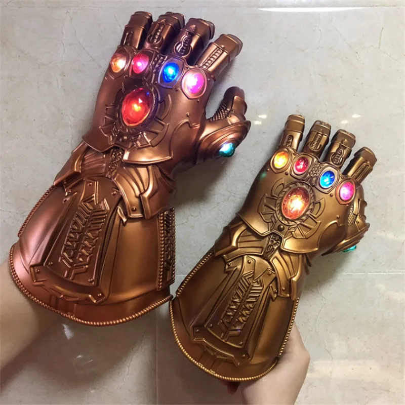 1:1 светодиодный светильник Thanos Gauntlet War cosplay светодиодный перчатки Детский подарок костюм Хэллоуин реквизит