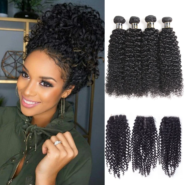 Joedir Hair Brazilian Afro Kinky Curly Human Hair Weave Non Remy Hair