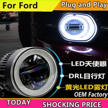 doxa Car Styling Angel Eye for Ford Ranger Falcon Transit Mustang LED Fog Light Auto Fog Lamp LED DRL 3 function model doxa Car Styling Angel Eye for Ford Ranger Falcon Transit Mustang LED Fog Light Auto Fog Lamp LED DRL 3 function model