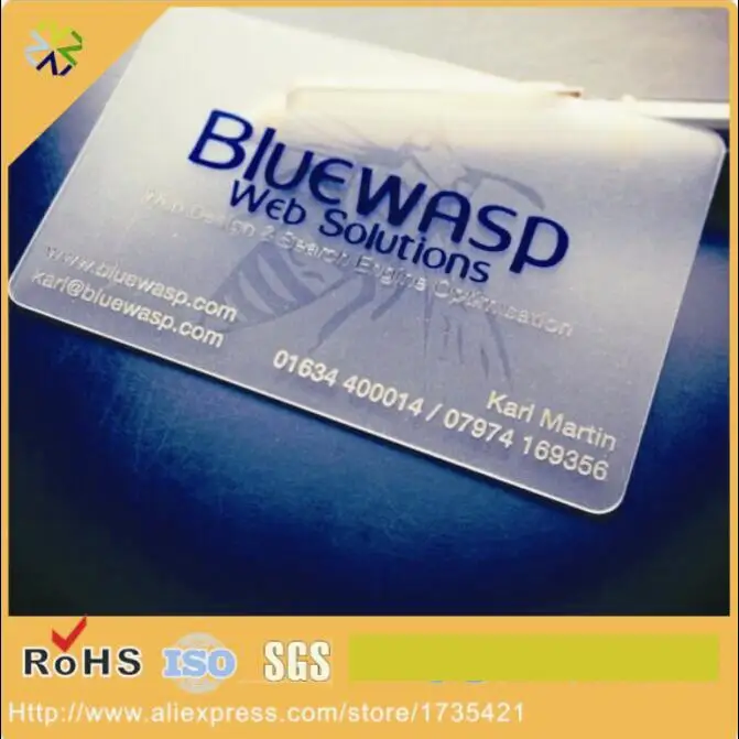 

(500pcs/lot)Transparent Plastic PVC Business Card,Cheap Custom Plastic PVC Business Card Printing With Qr Code