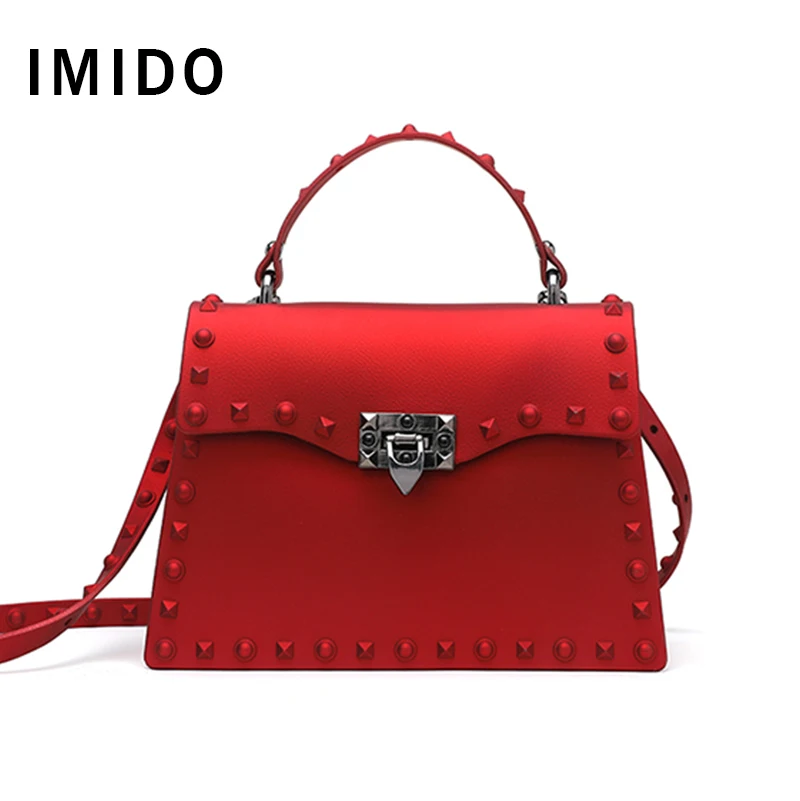 

Solid Women's Bags Rivet Shoulder Bag for Lady Clutch Female Lurury Designer Bolso Mujer Fashion Messenger Bag Casual Tote