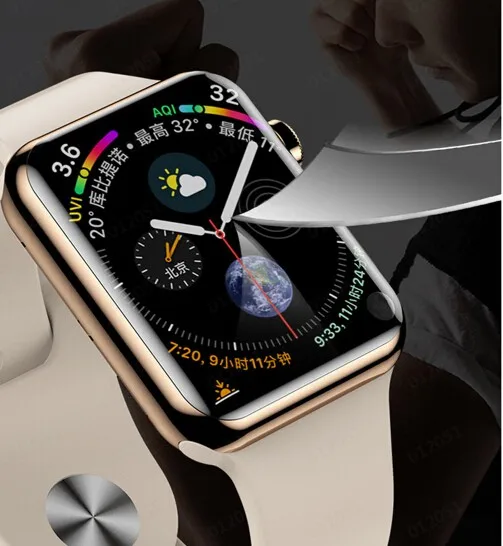 Защитная пленка для экрана из закаленного стекла с полным покрытием для Apple Watch Series 4 40 мм для iWatch Y10