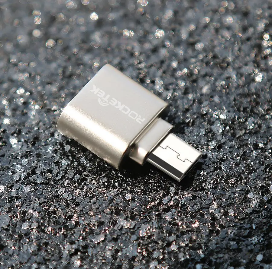 Rocketek Micro usb 2,0 otg телефон устройство чтения карт памяти Алюминиевый адаптер кардридер для TF micro SD microsd читателей