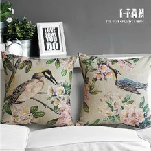 Играйте креативные птицы милые цветы птицы Подушка, для офиса Подушка, домашняя декоративная диванная Подушка 45*45 см