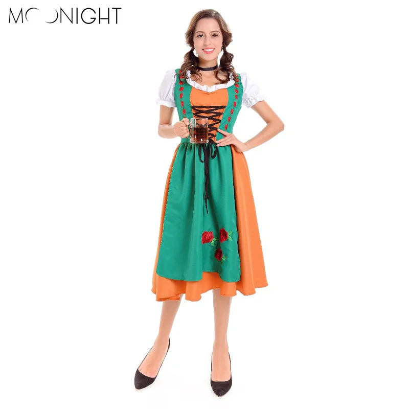 MOONIGHT Oktoberfest Beer Girl Costume German Bavarian