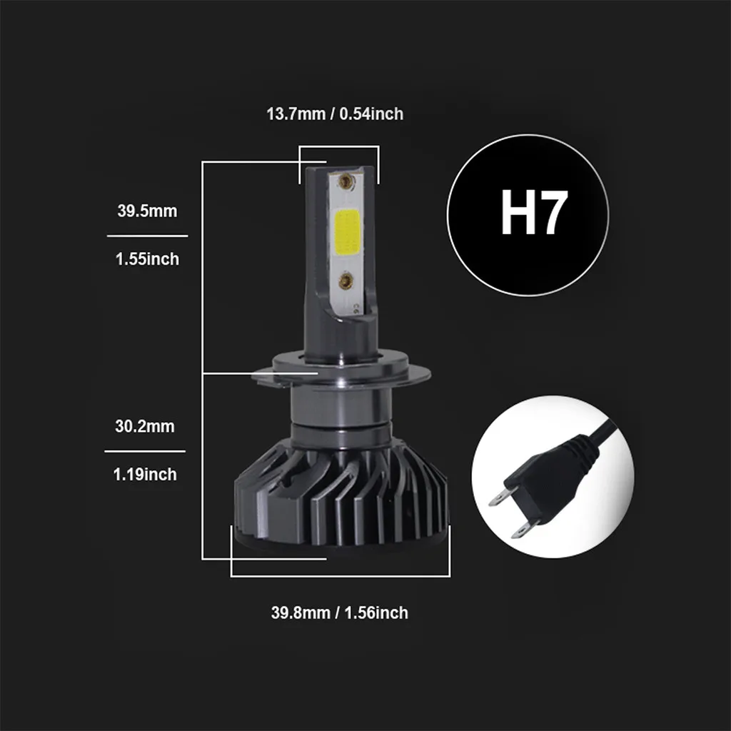 CARPRIE Автомобильные фары лампы Горячая Распродажа 2x H7 EV8 60W светодиод dob Автомобильная фара противотуманная фара Hi/Lo лампа 6500K 12V 9722 лм высокое качество