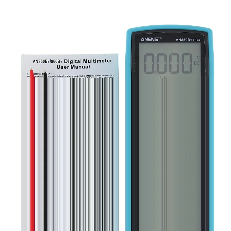 ANG860B+ Подсветка AC/DC Амперметр Вольтметр Ом портативный цифровой мультиметр - Цвет: Синий