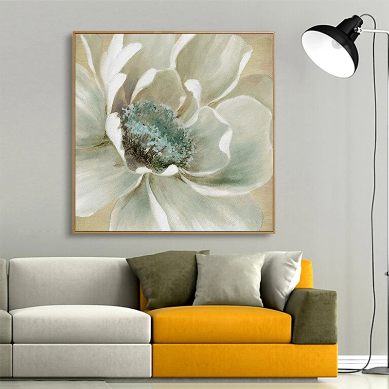 White Flower Canvas Wall Art Free Global Delivery