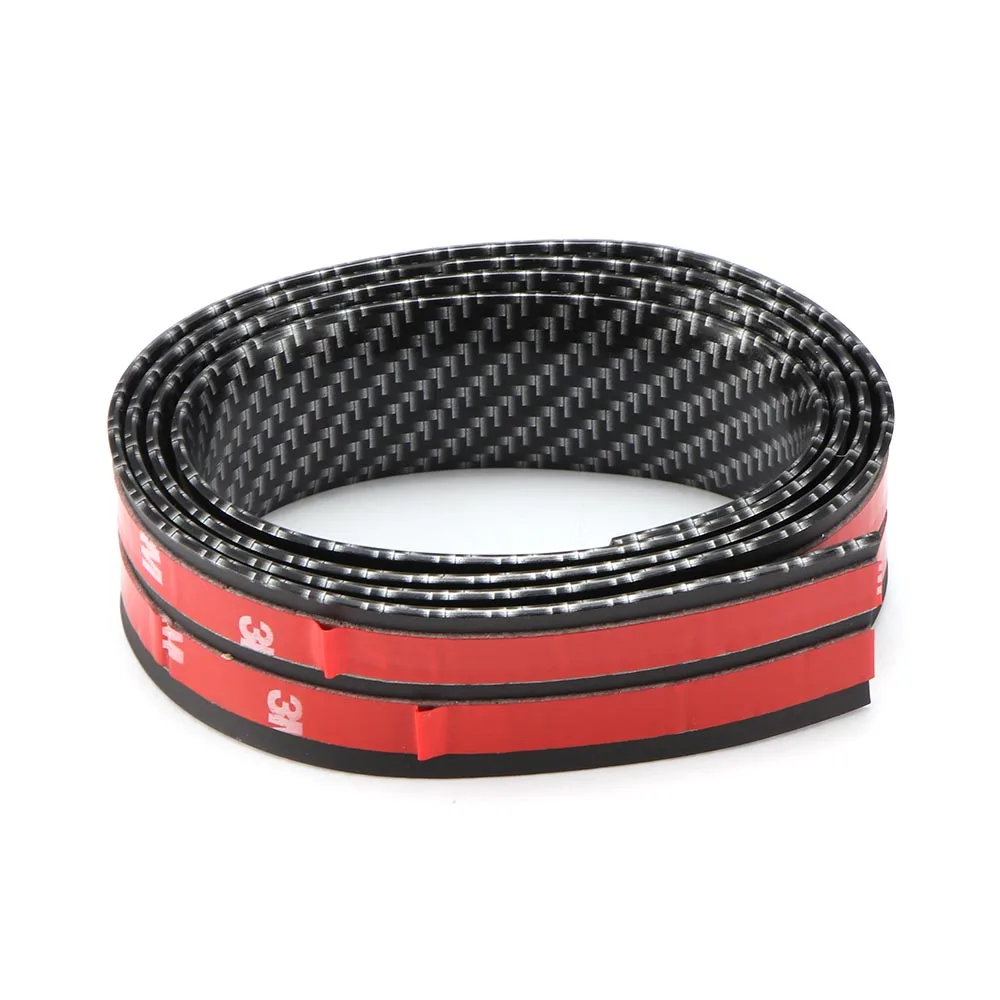 

5D Carbon Fiber Rubber Styling Car Door Sill Strip Protector Goods for KIA Toyota BMW Audi Mazda Ford Hyundai Accessories