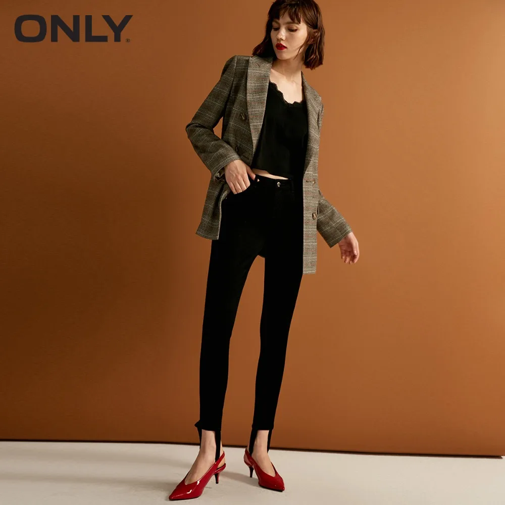 

ONLY Women's autumn new stepping foot skinny cropped jeans | 118349558