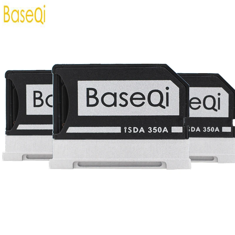 

BaseQi Aluminum Stealth drive Micro SD / TF Card Adapter Memory Expansion SD Card Reader for Microsoft Surface Book 13" / 15