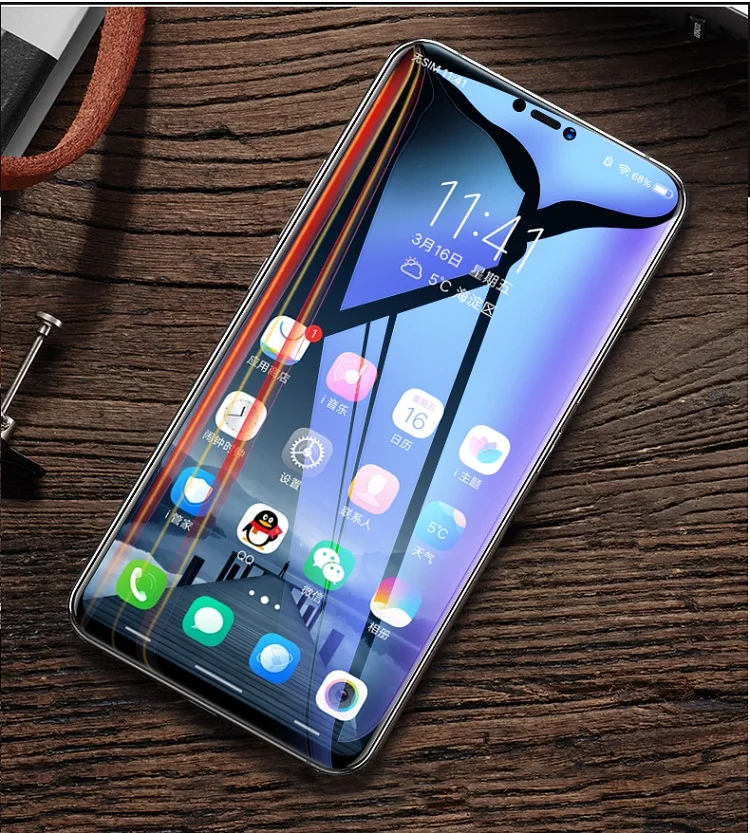 Мягкая Гидрогелевая пленка с полным покрытием шрифтов для Vivo X21S X23 X27 PRO IQOO NEX2 V11 X21