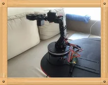 5 DOF Robotic clamp kits with rotation base robotic DIY robot claw framework with ardunio servo