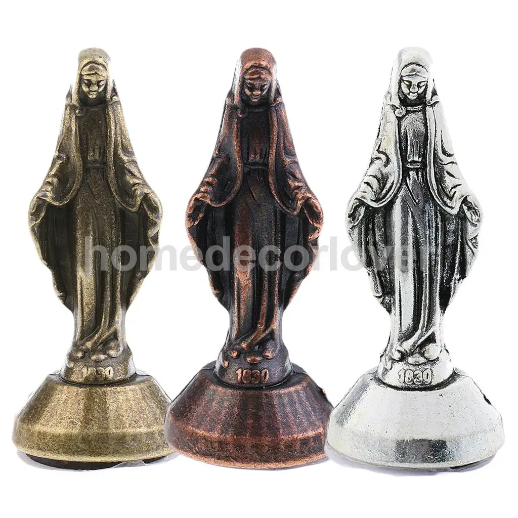 Madonna christ Statue Figurine for car home chapel Decor Bronze